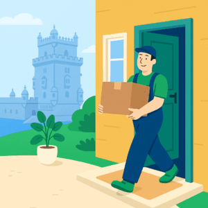 déménagement Portugal depuis la Suisse – arrivée à domicile au Portugal pour un résident suisse